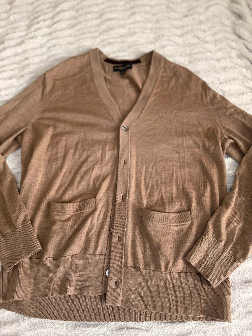 Brooks Brothers 100% Merino Wool Cardigan Size L